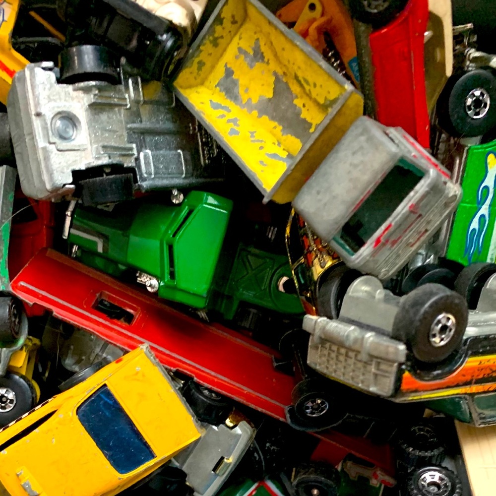 Used vintage toy cars